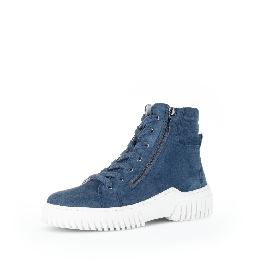 Bottines à Lacets Bleu Gabor | Exclusif